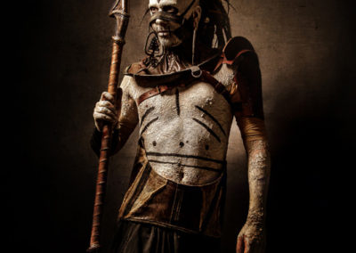 Maquillage bodypainting tribal - Photo Warped Galerie