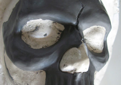 Sculpture masque mort