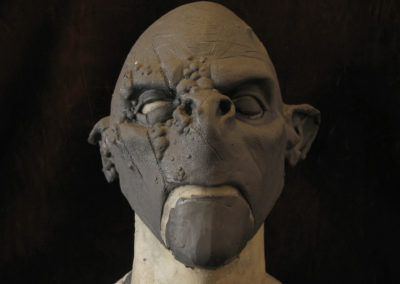 Sculpture masque orc